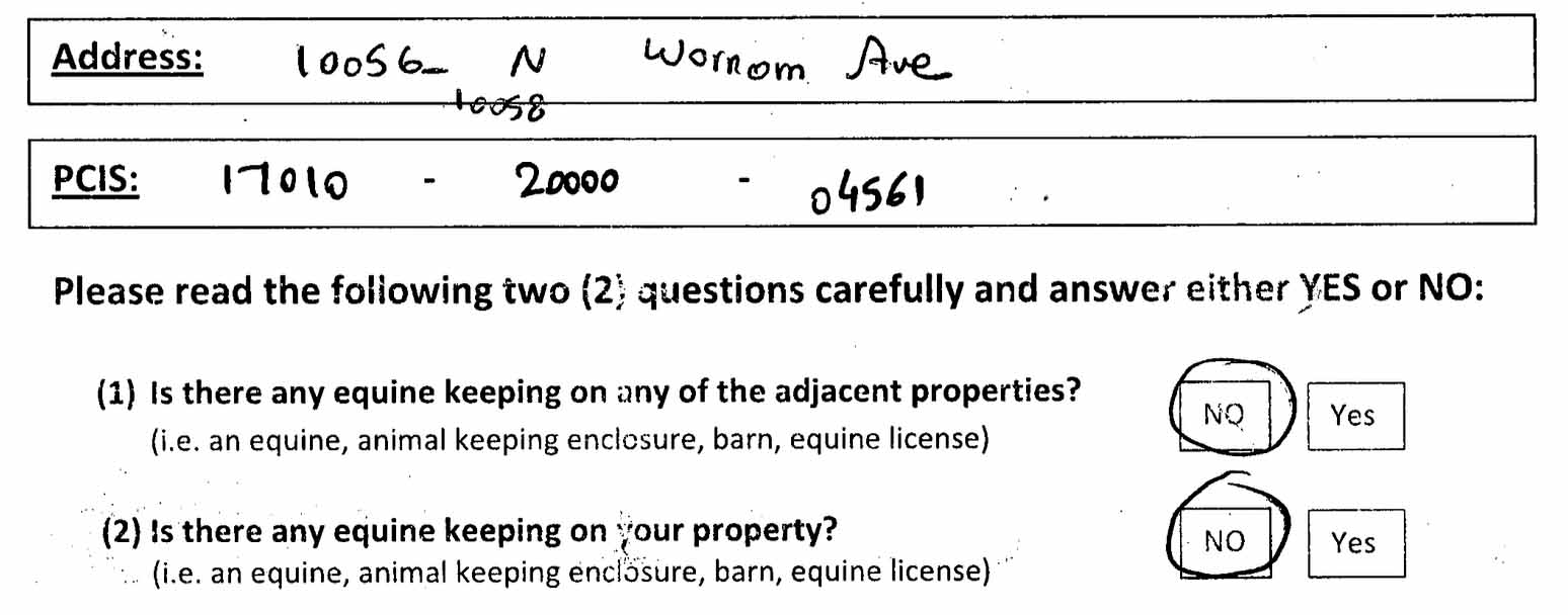 Nowaczek lies on permit application